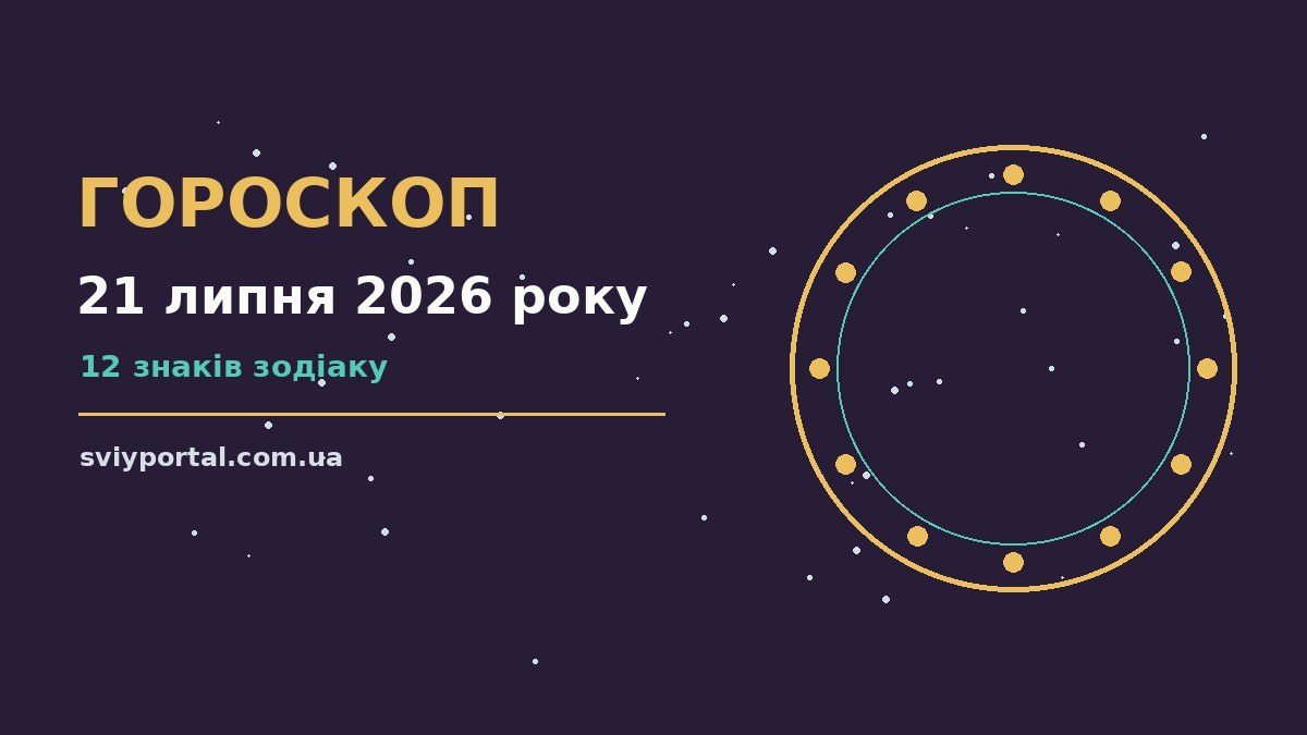 Гороскоп на 21 липня 2026 року: настрій і шанси дня для грошей і кохання
