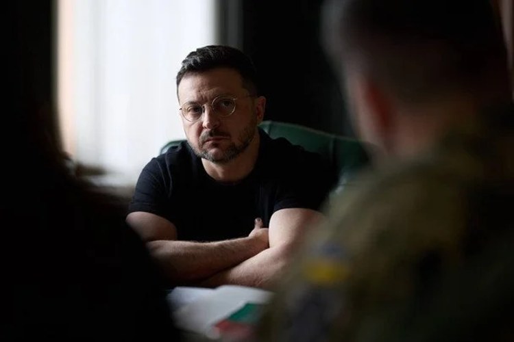 Володимир Зеленський під час вечірнього звернення