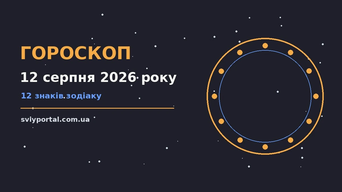 Гороскоп на 12 серпня 2026 року: настрій і шанси дня для грошей і кохання