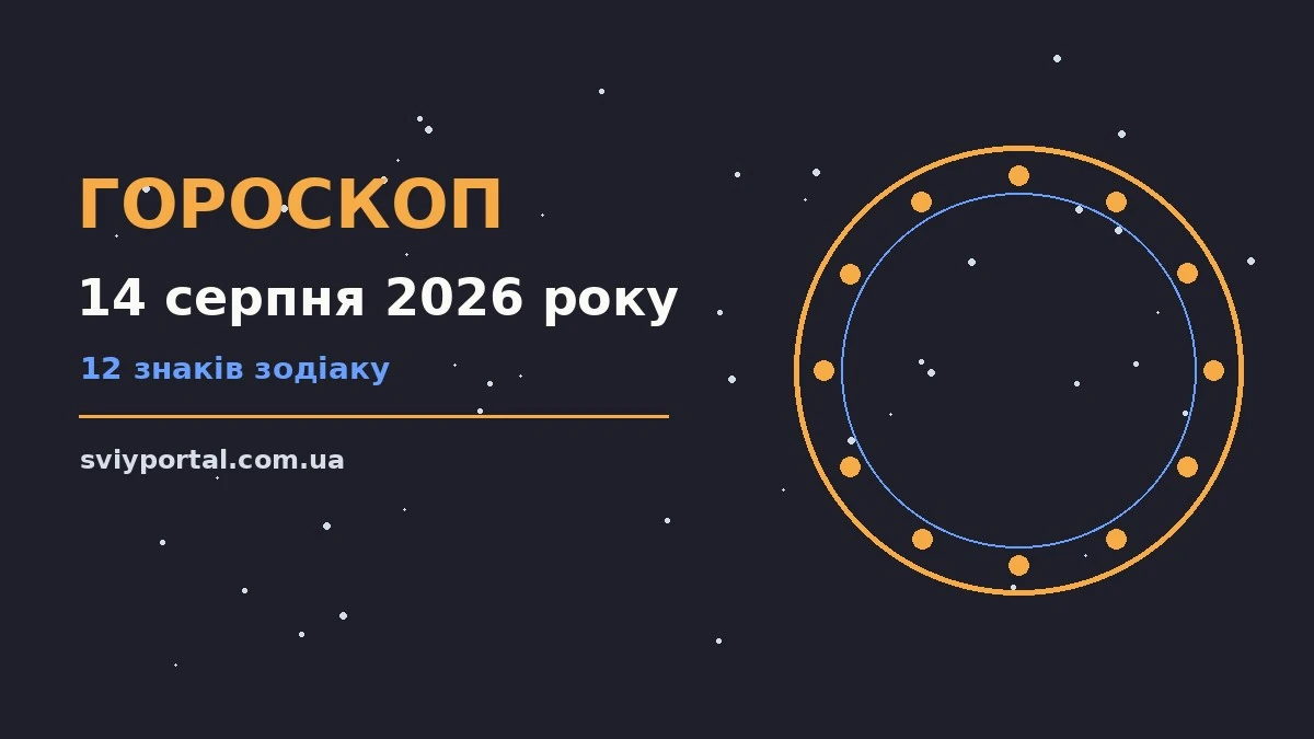 Гороскоп на 14 серпня 2026 року: настрій і шанси дня для грошей і кохання