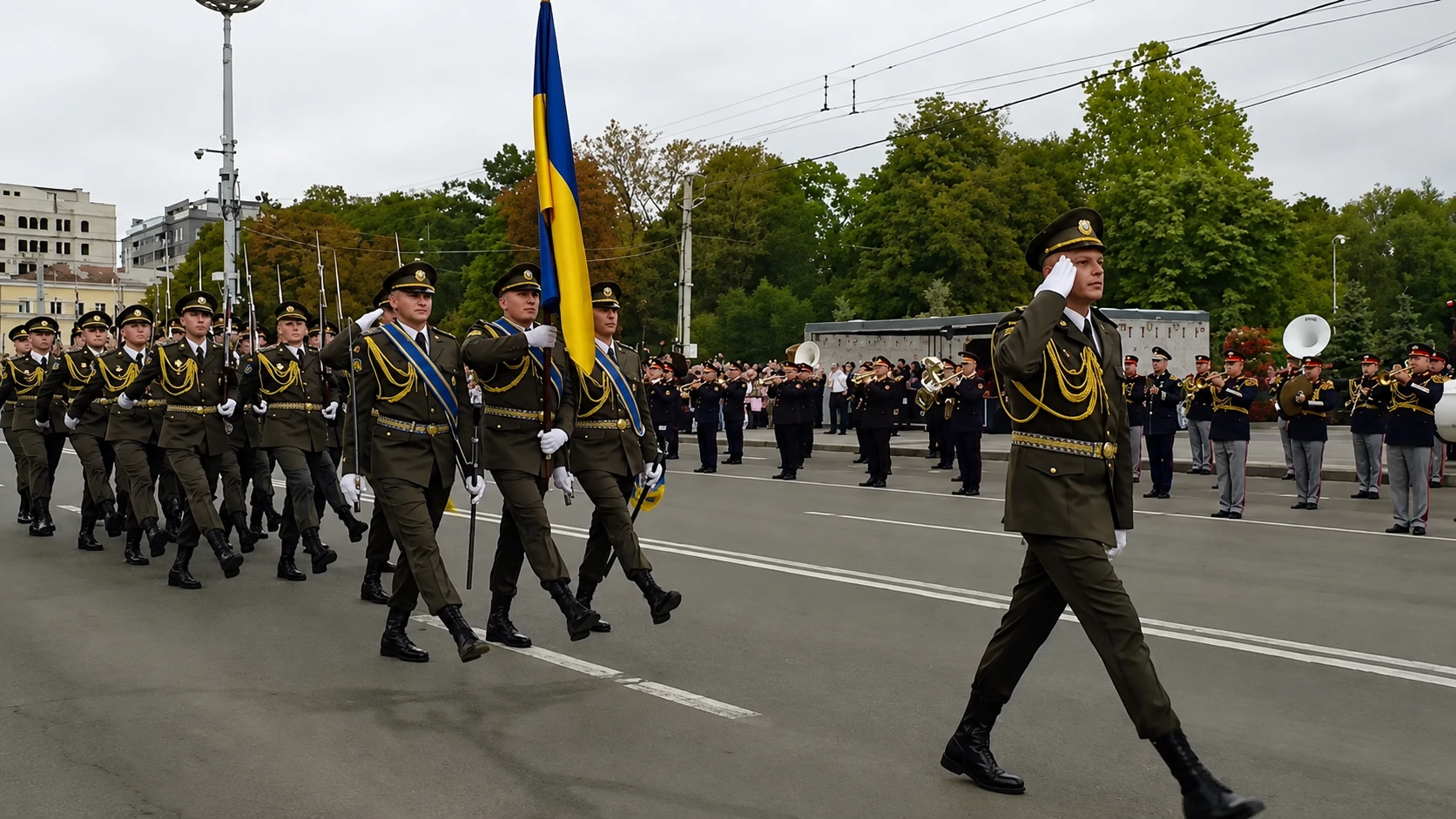 Українські військові пройшли парадом у Кишиневі до 35-річчя незалежності Молдови