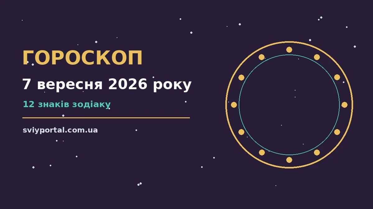 Гороскоп на 7 вересня 2026 року: настрій і шанси дня для грошей і кохання