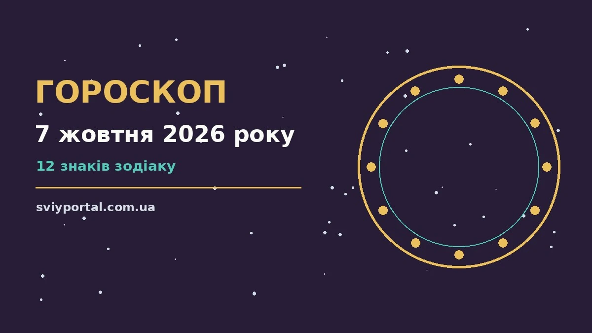 Гороскоп на 7 жовтня 2026 року: настрій дня, фінансові шанси та поради для всіх знаків Зодіаку